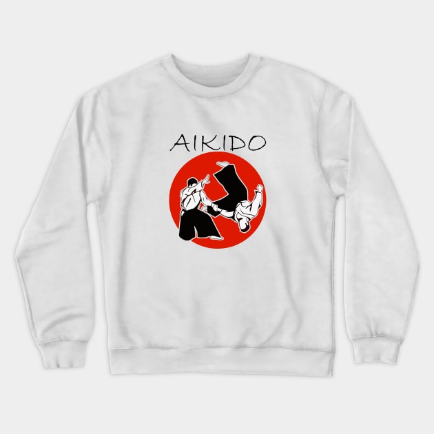 Aikido fan lover gift for aikidoka coach teacher master Crewneck Sweatshirt by Sport Siberia